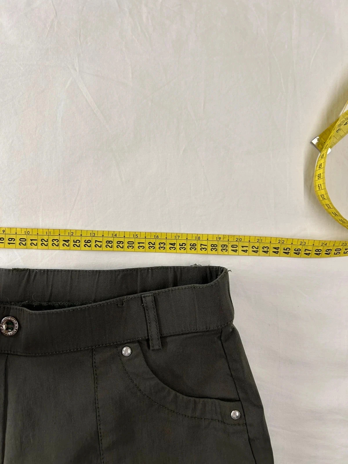 Vintage khaki green pants – photo 7